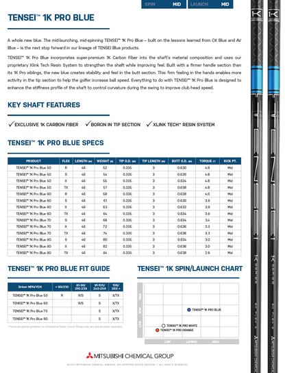 Mitsubishi Chemical TENSEI 1K Pro Blue