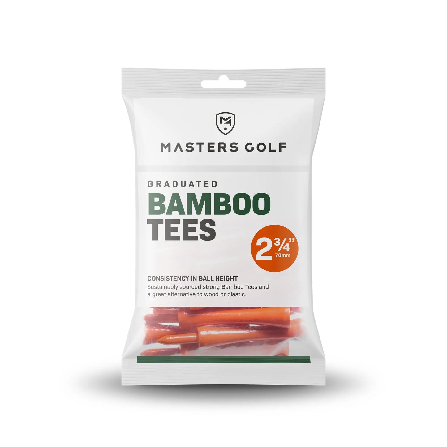 Masters Bamboo Graduated Tees - Orange